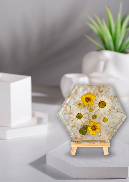 Hexagon Tray | Flower